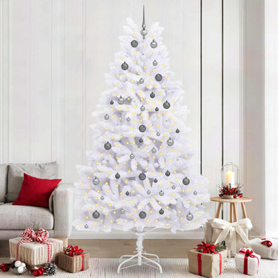 Vidaxx künstlicher Weihnachtsbaum weiß 120 x 120 x 240 cm PVC und Metall