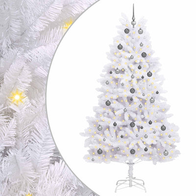 Vidaxx künstlicher Weihnachtsbaum weiß 120 x 120 x 240 cm PVC und Metall