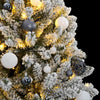 VidaXL künstlicher Weihnachtsbaum mit Scharnieren 300 LEDs und Weihnachtskugeln 240 cm