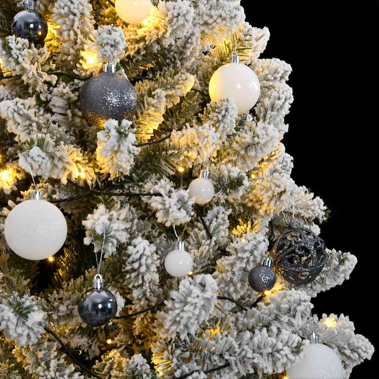 VidaXL künstlicher Weihnachtsbaum mit Scharnieren 300 LEDs und Weihnachtskugeln 240 cm