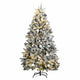 VidaXL künstlicher Weihnachtsbaum mit Scharnieren 300 LEDs und Weihnachtskugeln 300 cm
