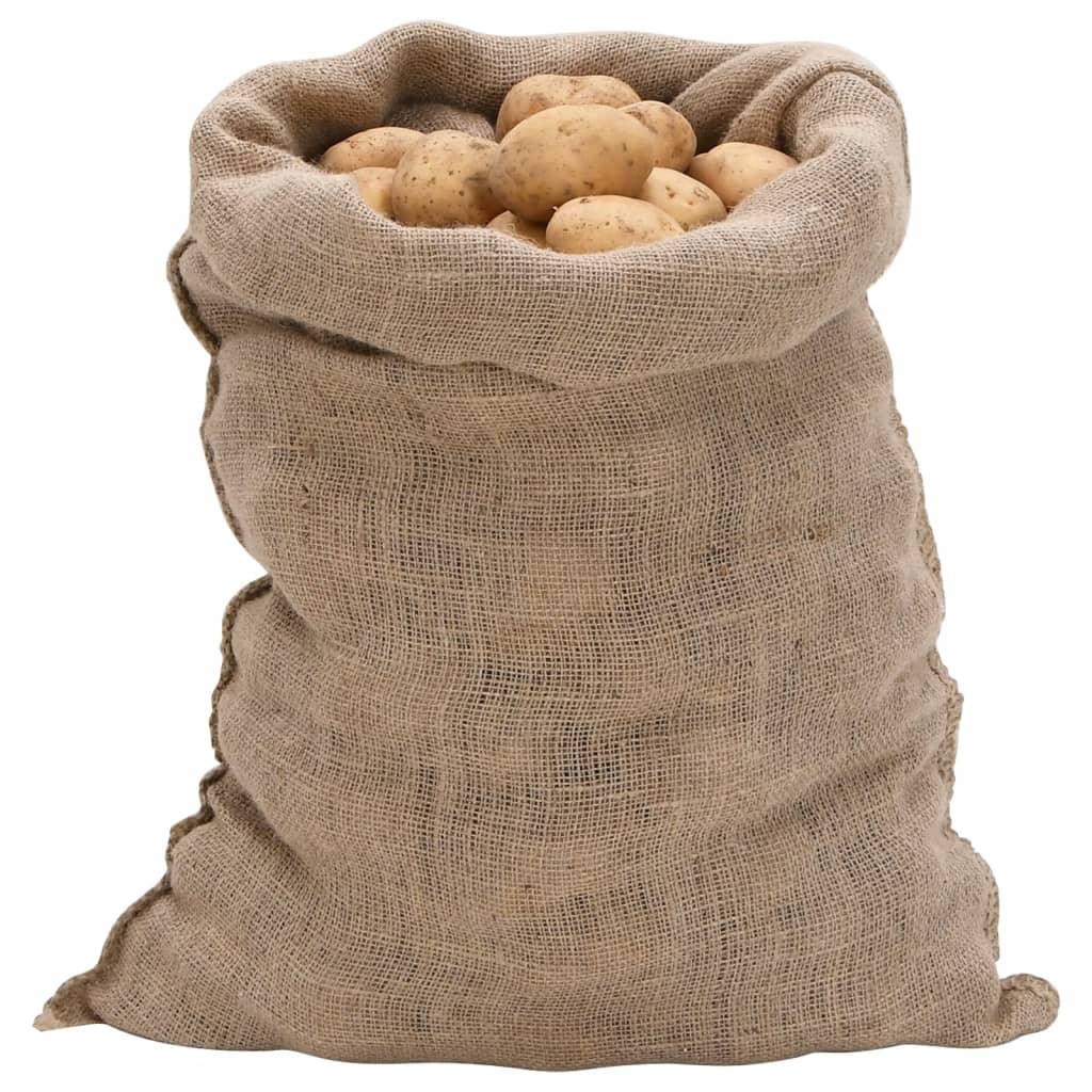 Vidaxl Jute -Taschen 10 Stücke 220 g m² 60 x 105 cm 100% Jute