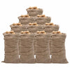 Vidaxl Jute -Taschen 10 Stück 220 g m² 65x135 cm 100% Jute