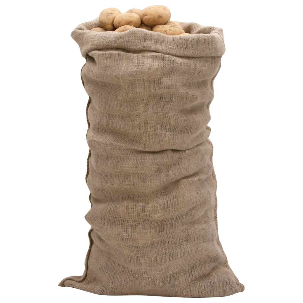 Vidaxl Jute -Taschen 10 Stück 220 g m² 65x135 cm 100% Jute