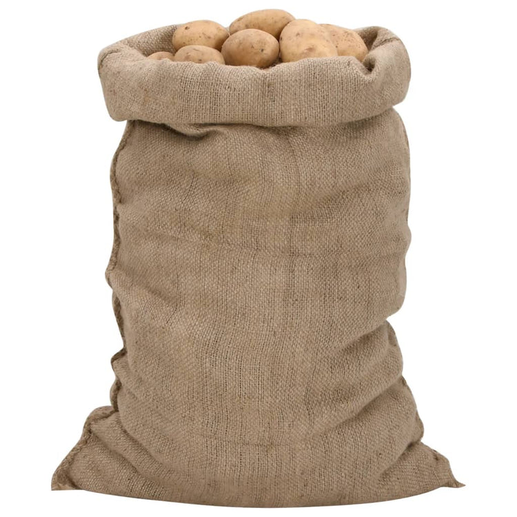 Vidaxl Jute -Taschen 10 Stück 340 g m² 60x105 cm 100% Jute