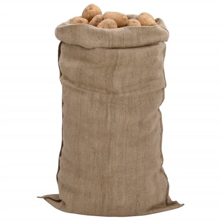 Vidaxl Jute -Taschen 10 Stücke 340 g m² 65x135 cm 100% Jute