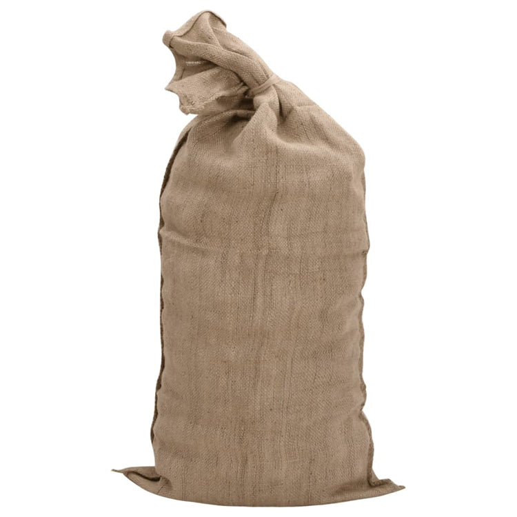 Vidaxl Jute -Taschen 10 Stücke 340 g m² 65x135 cm 100% Jute