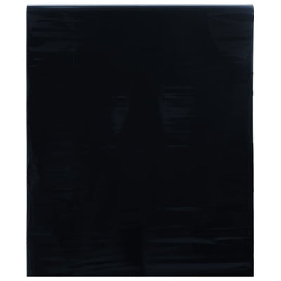 VIDAXL -Fensterfilm statische matte schwarze 90 x 1000 cm PVC