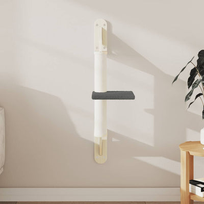 Vidaxl -Katzenmöbel Wand mit Kratzer nach 85,5 cm dunkelgrau montiert