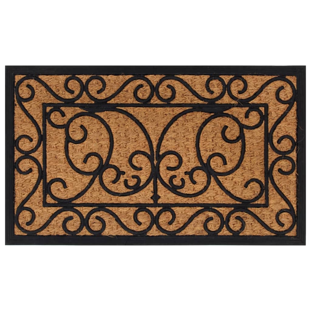 VIDAXL -Türmat rechteckig 45 x 75 cm Gummi und Kokosfaser