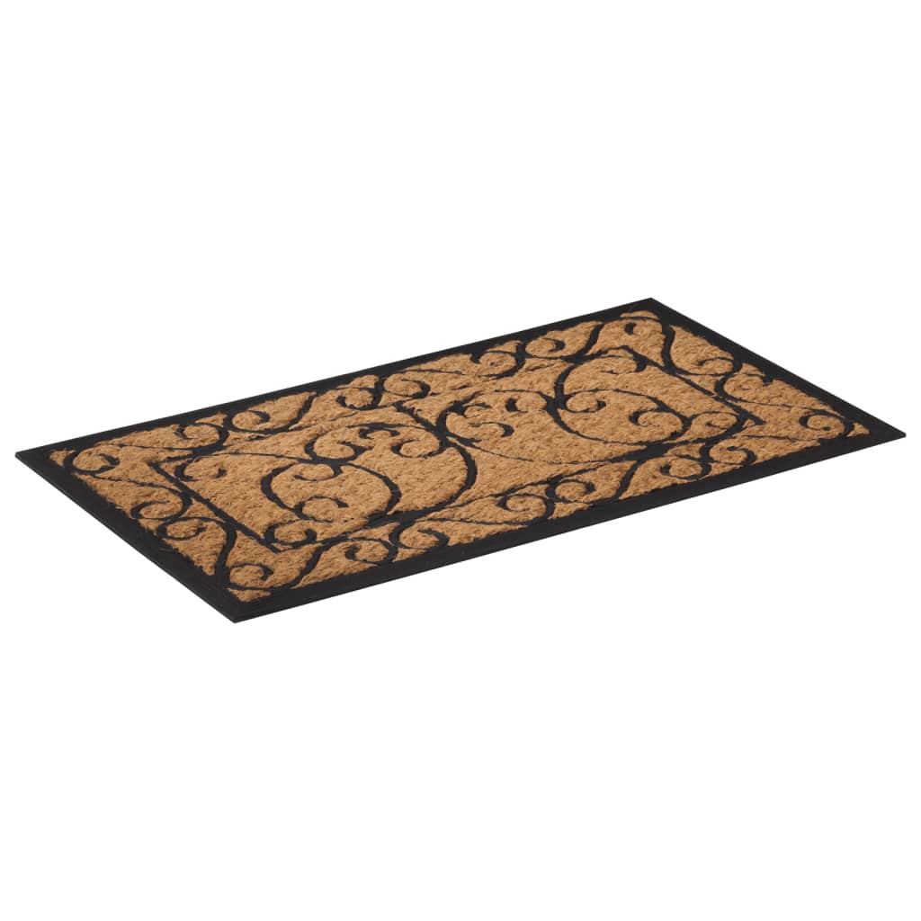 VIDAXL -Türmat rechteckig 45 x 75 cm Gummi und Kokosfaser