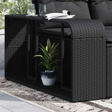 Vidaxl -Speicherwerte 2 St Poly Rattan Schwarz - afbeelding 1