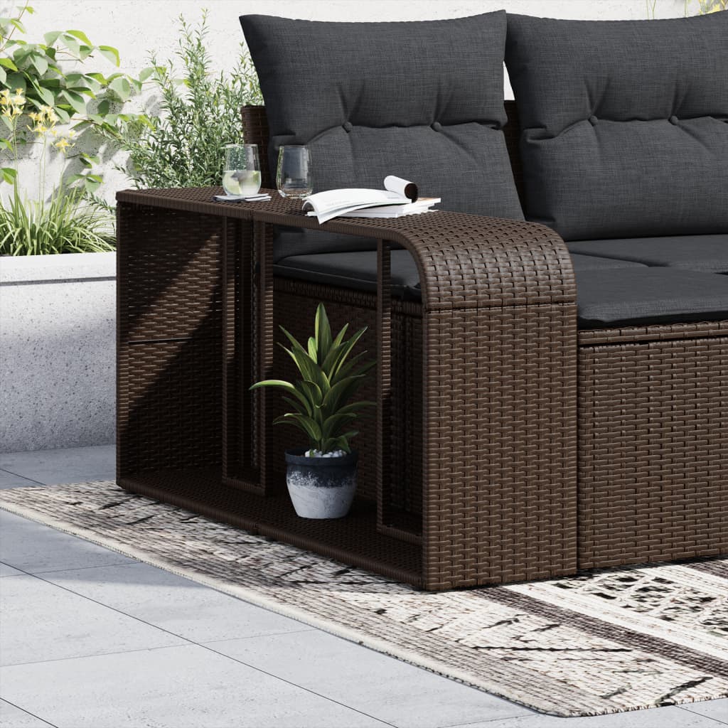 VIDAXL -Speicherwerte 2 St Poly Rattan Brown