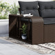 VIDAXL -Speicherwerte 2 St Poly Rattan Brown