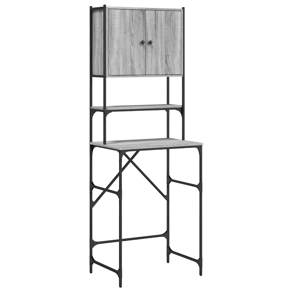 Vidaxl Waschmaschinenschrank 68x48.5x194 cm graue Sonoma -Eichefarbe