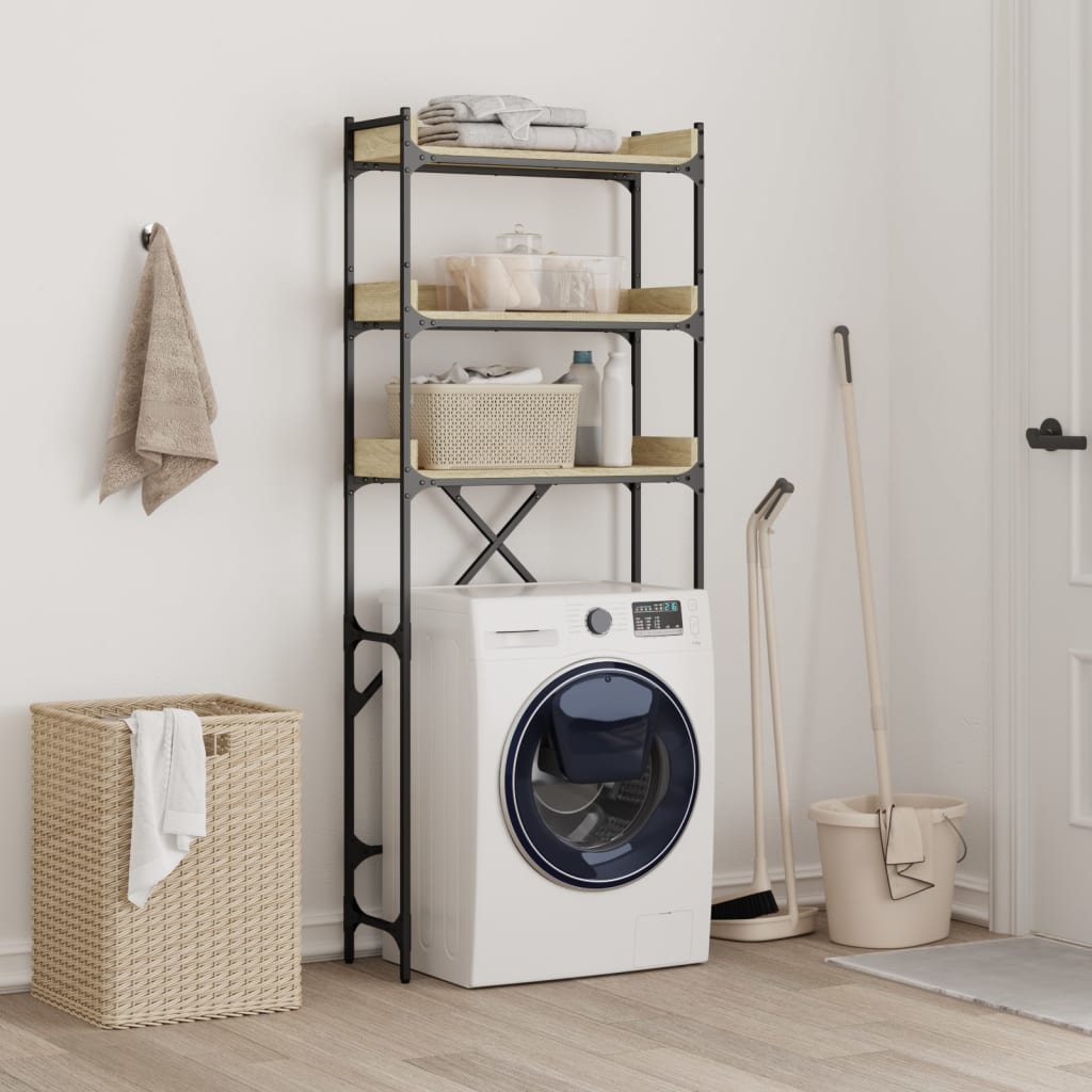 Vidaxx Waschmaschinenschrank 67 x 25 x 163 cm, lackiert in Sonoma-Eiche