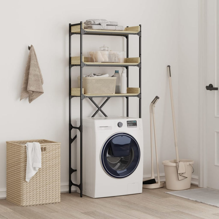 Vidaxx Waschmaschinenschrank 67 x 25 x 163 cm, lackiert in Sonoma-Eiche