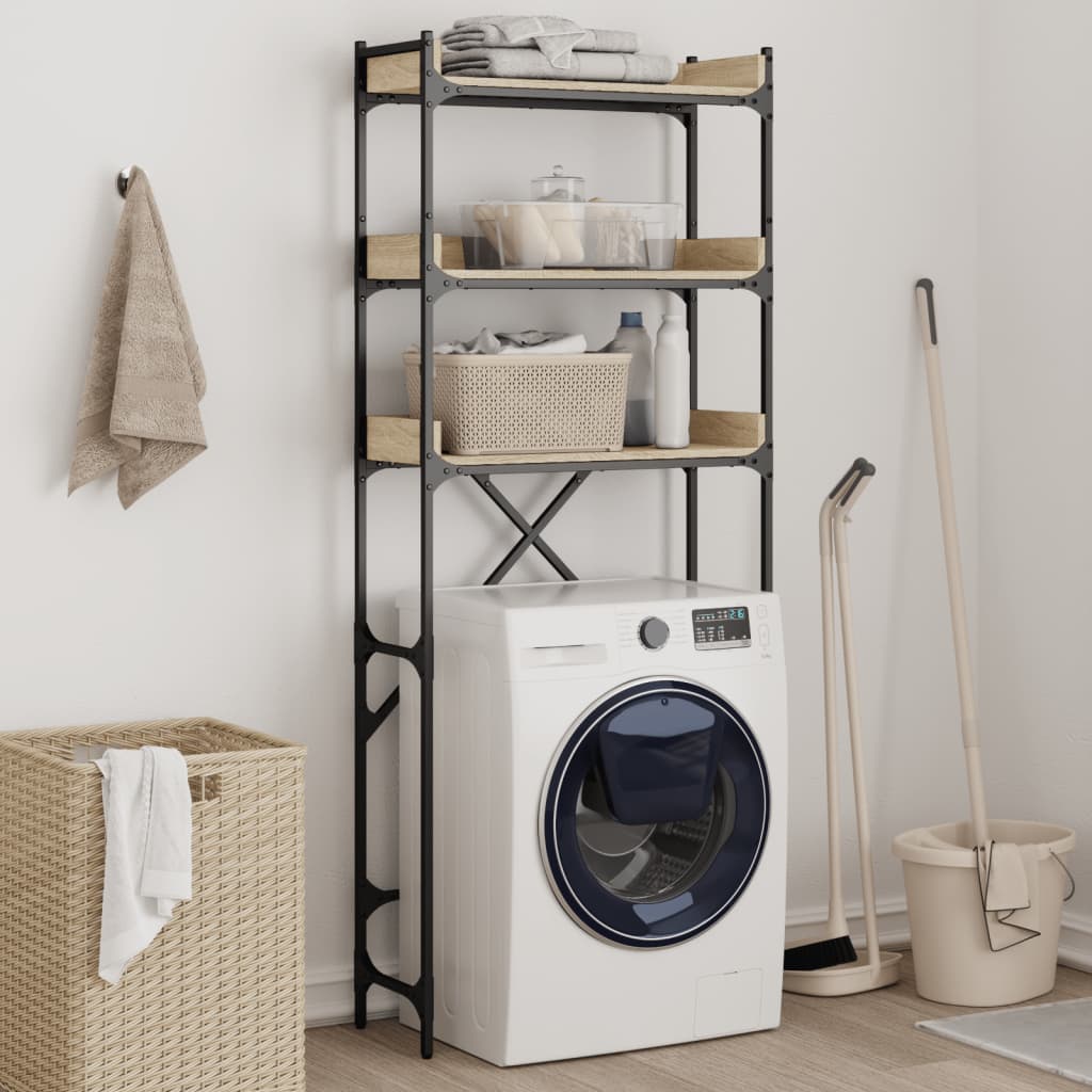 Vidaxx Waschmaschinenschrank 67 x 25 x 163 cm, lackiert in Sonoma-Eiche