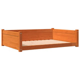 Vidaxl Hundekorb 105,5 x 75,5 x 28 cm Festkiefer Wachsbraun - afbeelding 2