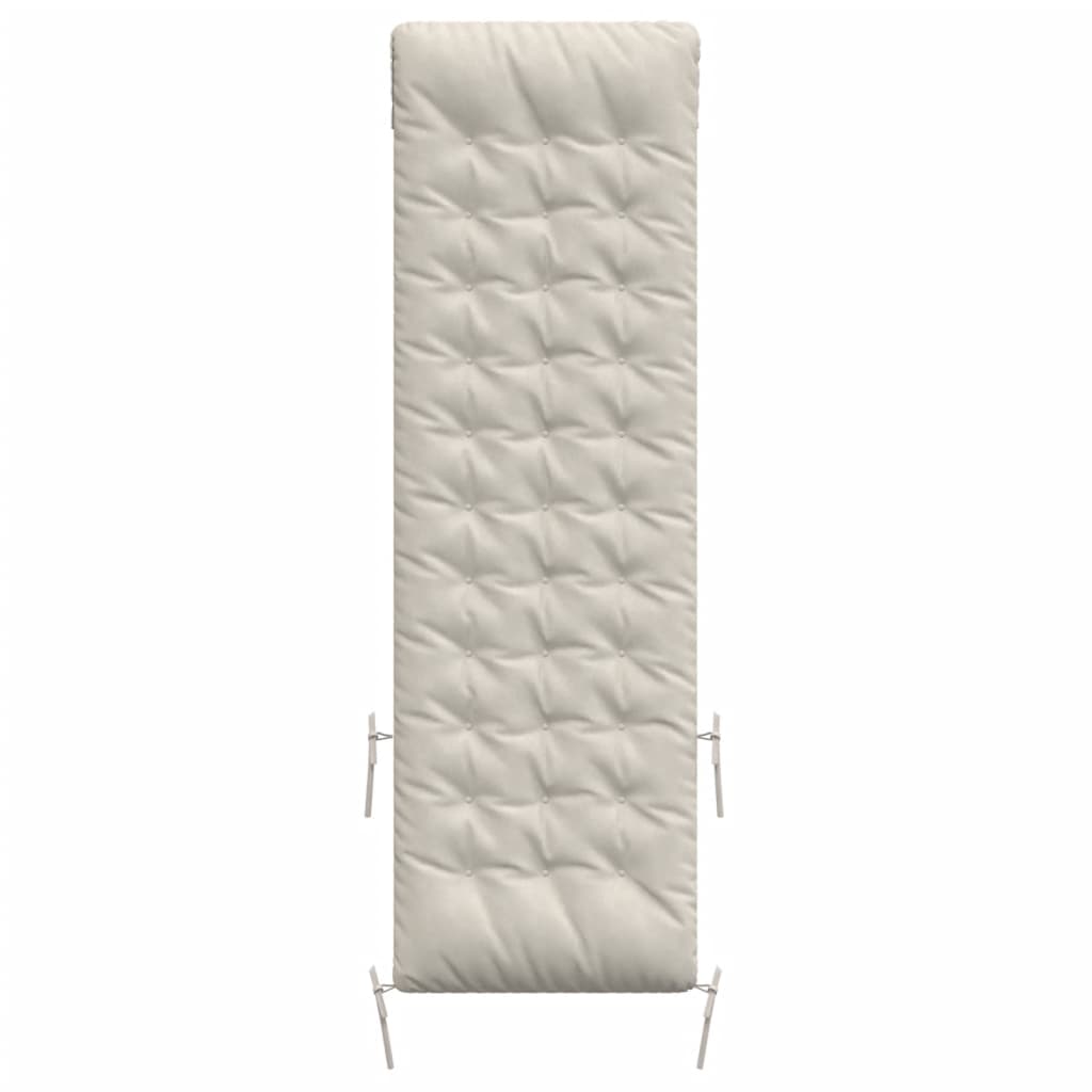 Vidaxl Lounger Kissen 160x50x10 cm Künstliche Crème -Colored