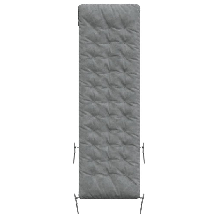 Vidaxl Lounger Kissen 160x50x10 cm kunstsuède grau