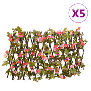 VIDAXL Künstliche Pflanze Ivy Latwerk 5 St. ERKUDIDY 180x20 cm Dunkelrosa - afbeelding 1