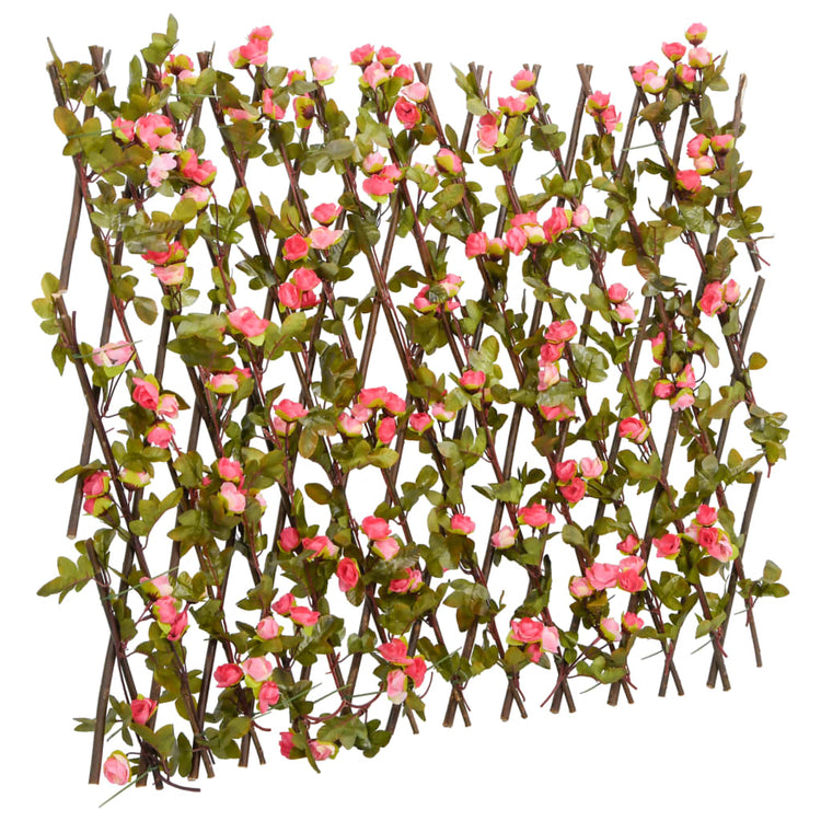 Vidaxl Künstliche Pflanze Ivy auf Latwerk extraidierbar 180x60 cm dunkelrosa