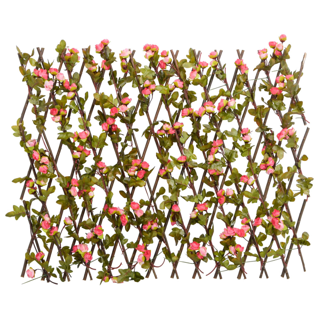 Vidaxl Künstliche Pflanze Ivy auf Latwerk extraidierbar 180x60 cm dunkelrosa