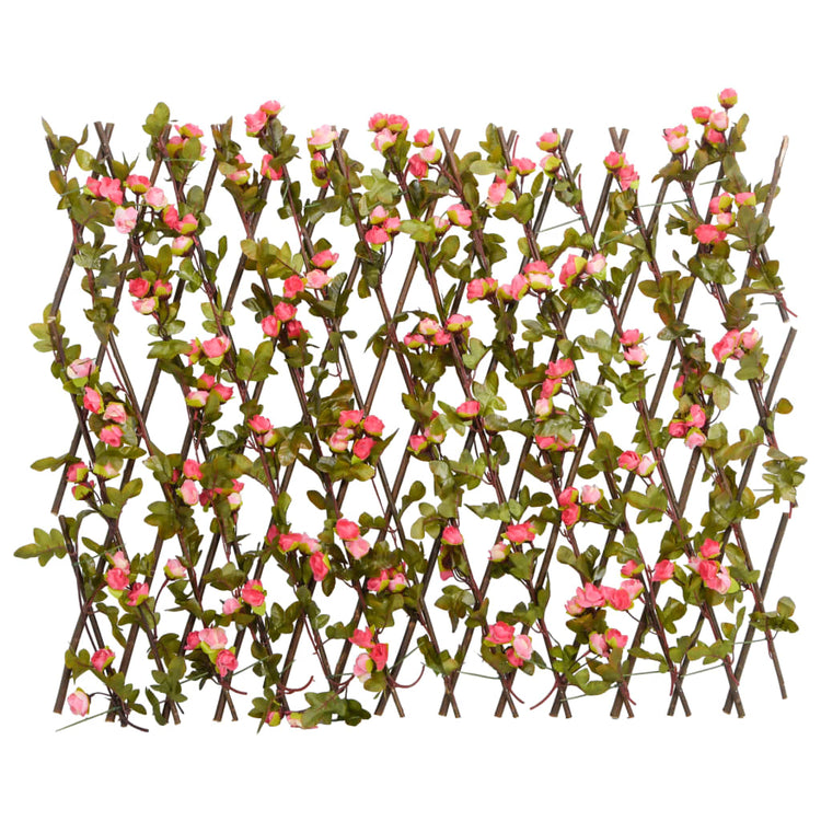 Vidaxl Künstliche Pflanze Ivy auf Latwerk extraidierbar 180x60 cm dunkelrosa