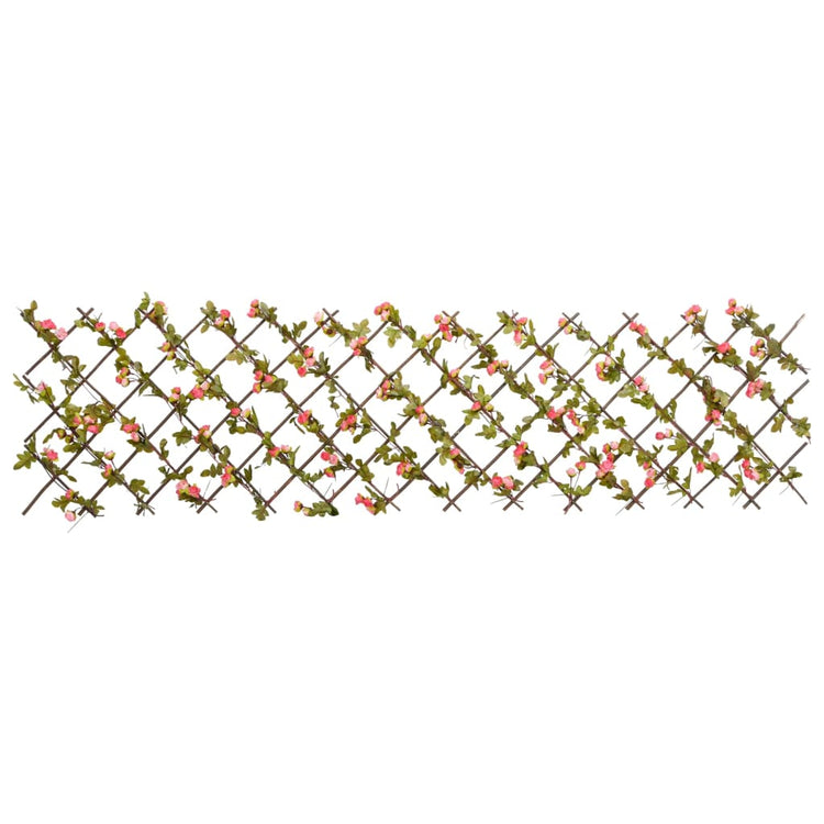 Vidaxl Künstliche Pflanze Ivy auf Latwerk extraidierbar 180x60 cm dunkelrosa