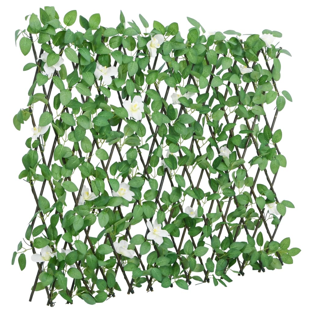 VIDAXL Künstliche Pflanze Ivy auf Latwerk extraidierbar 186x30 cm Grün