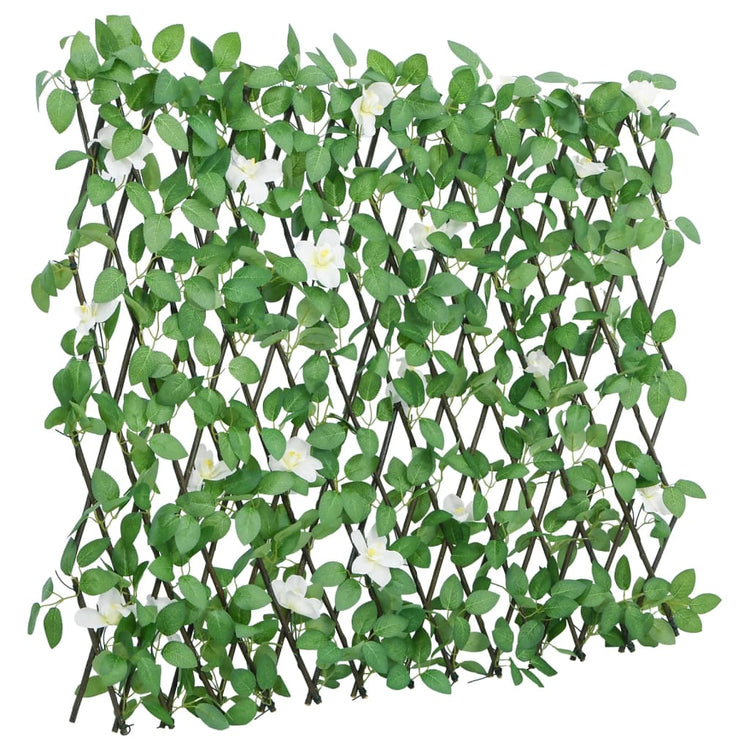 VIDAXL Künstliche Pflanze Ivy auf Latwerk extraidierbar 186x30 cm Grün