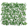 VIDAXL Künstliche Pflanze Ivy auf Latwerk extraidierbar 186x30 cm Grün