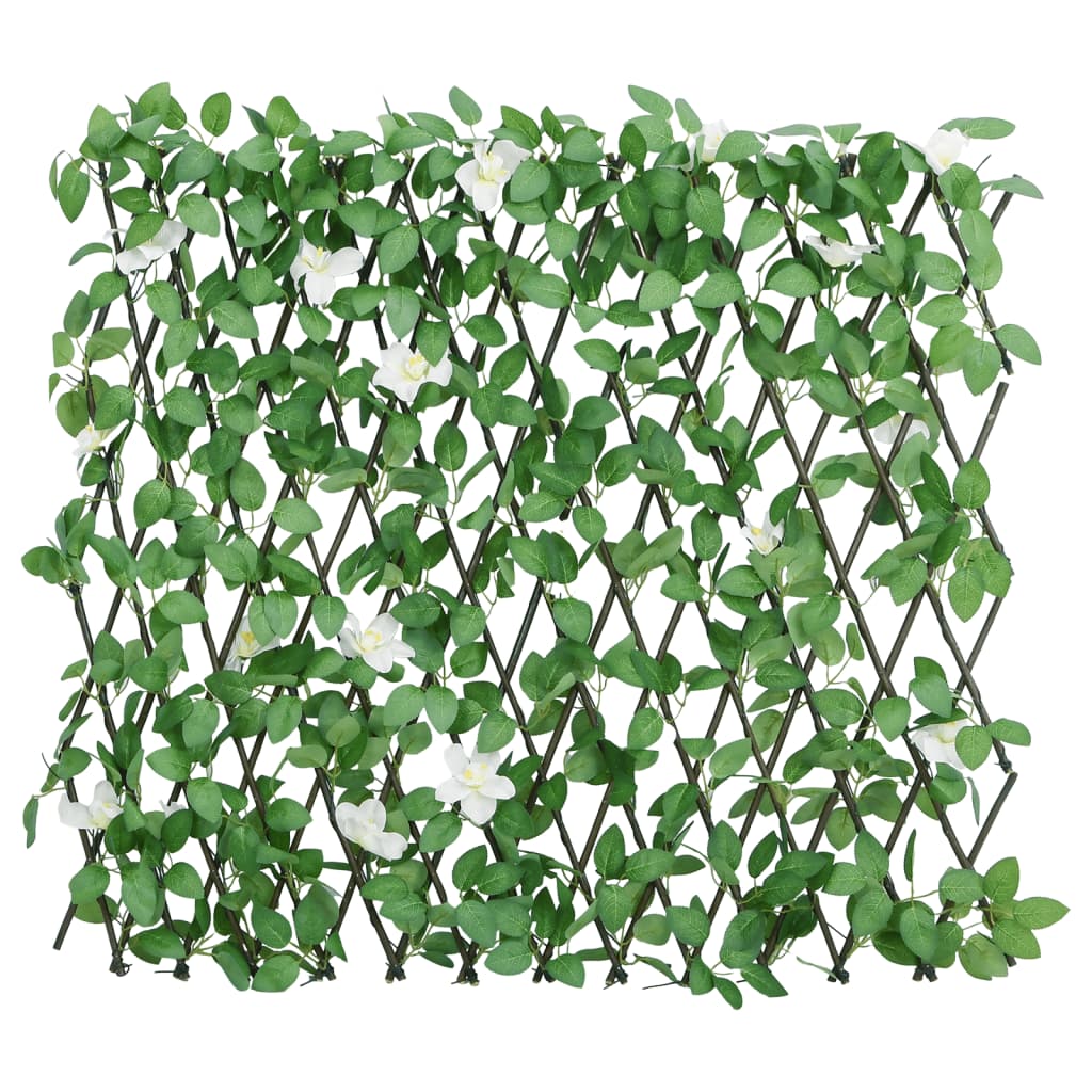 VIDAXL Künstliche Pflanze Ivy auf Latwerk extraidierbar 186x30 cm Grün