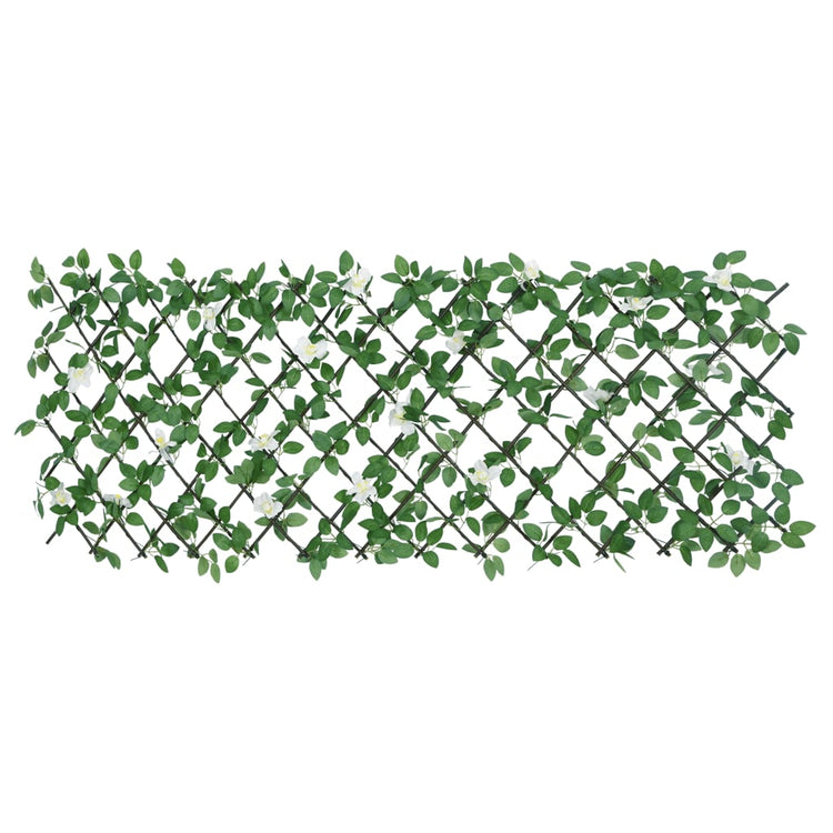 VIDAXL Künstliche Pflanze Ivy auf Latwerk extraidierbar 186x30 cm Grün