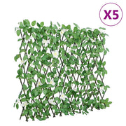 VIDAXL Künstliche Pflanze Ivy auf Latwerk 5 ST erstreckt sich um 186 x 30 cm Grün - afbeelding 1