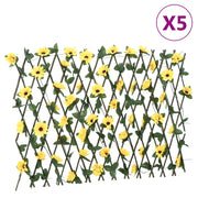 VIDAXL Künstliche Pflanze Efeu auf Latwerk 5 St. Excupcident 180x60 cm Gelb - afbeelding 1