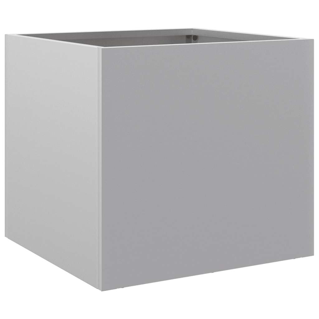 VIDAXL -Pflanzer 32x30x29 cm verzinkter Stahl Silber gefärbt