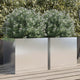 Vidaxl Pflanzer 2 ST 42x40x39 cm Edelstahl Silberfarbe