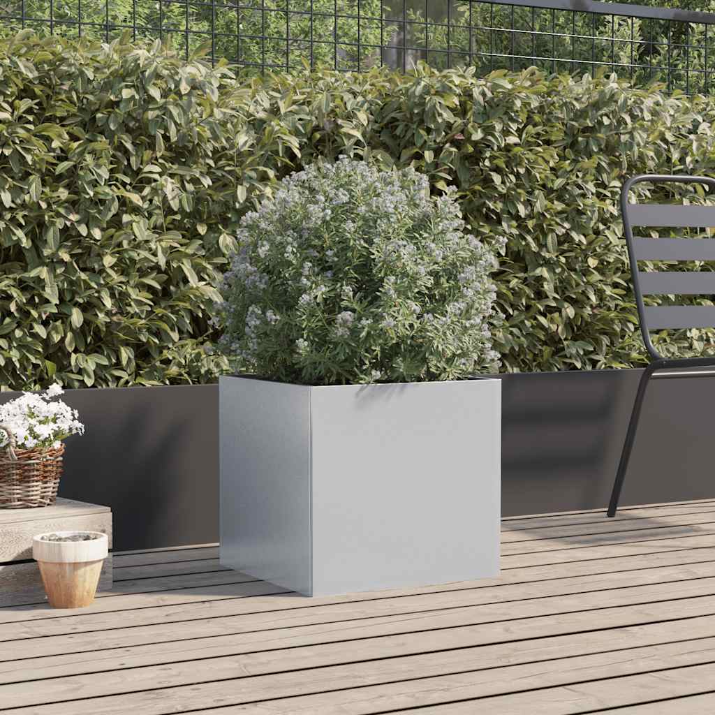 VIDAXL -Planungsbox 42x40x39 cm verzinkter Stahl silberfarben