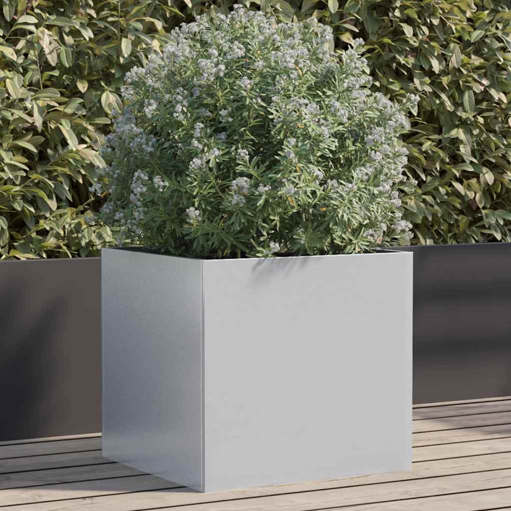 VIDAXL -Planungsbox 42x40x39 cm verzinkter Stahl silberfarben
