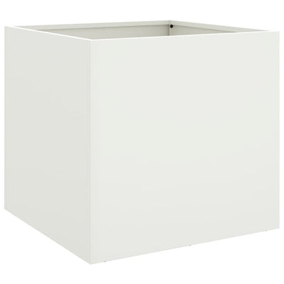 VIDAXL -Planungsbox 49x47x46 cm Stahlweiß