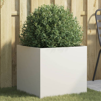 VIDAXL -Planungsbox 49x47x46 cm Stahlweiß