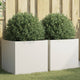 VIDAXL -Pflanzer 2 PCs 49x47x46 cm Stahl weiß
