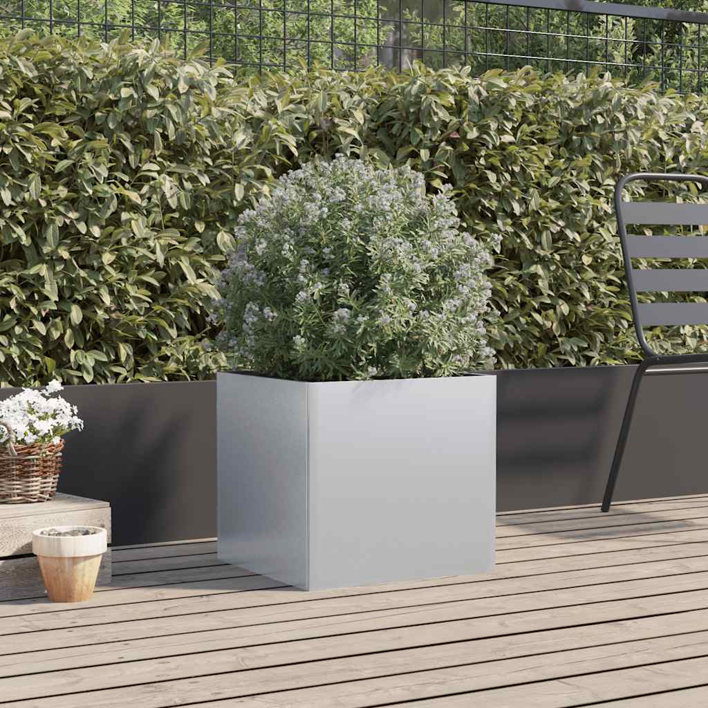 VIDAXL -Planungsbox 49x47x46 cm verzinkter Stahl Silber gefärbt
