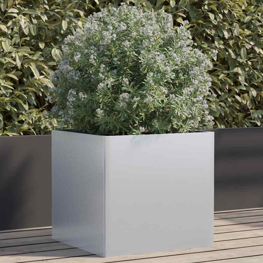 VIDAXL -Planungsbox 49x47x46 cm verzinkter Stahl Silber gefärbt