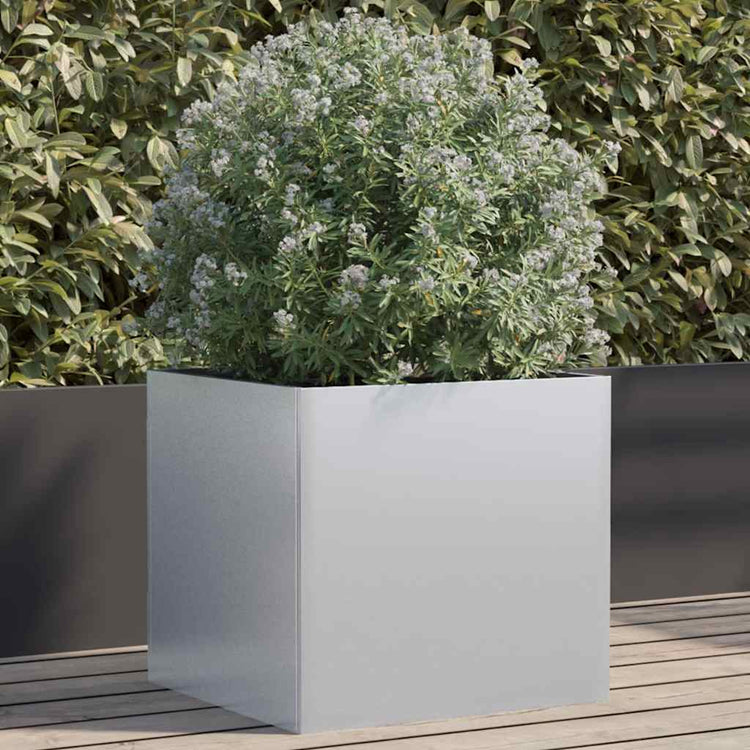 VIDAXL -Planungsbox 49x47x46 cm verzinkter Stahl Silber gefärbt