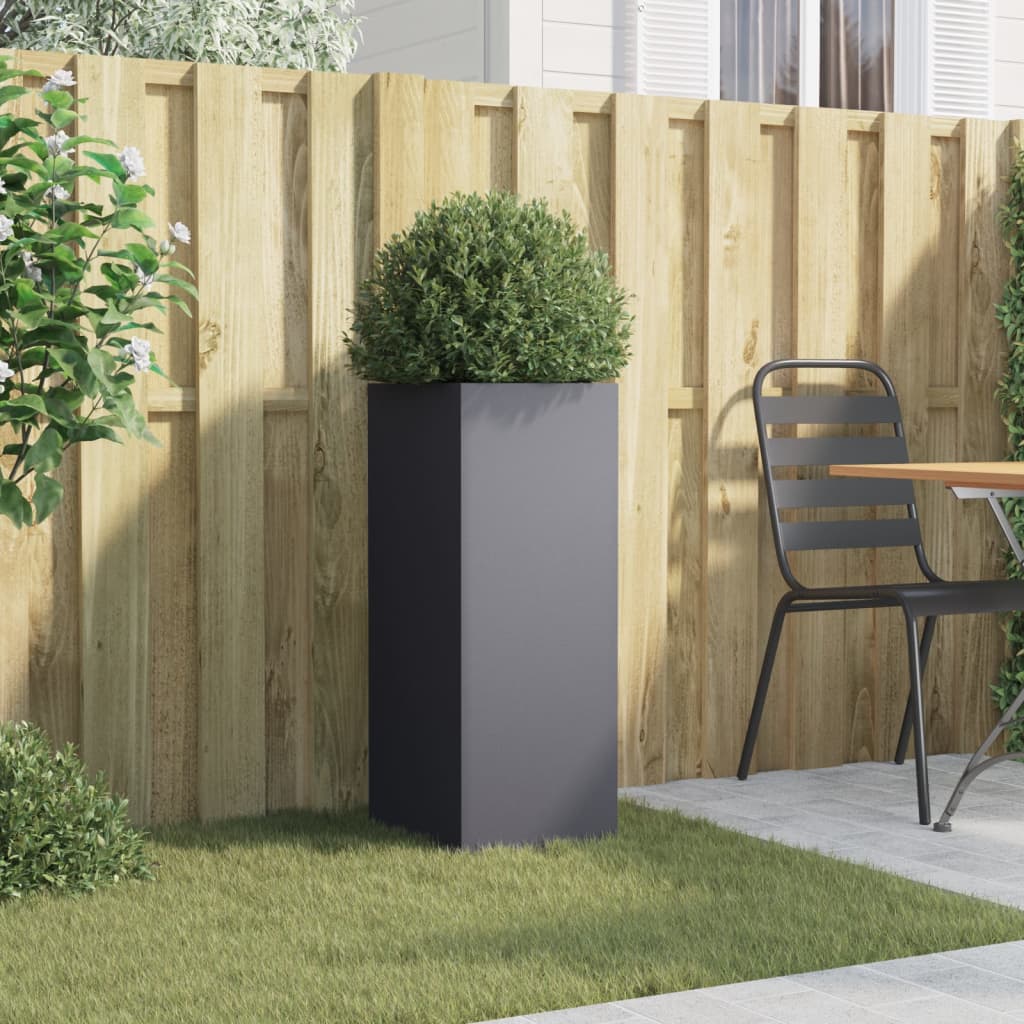 VIDAXL -Planungsbox 32x29x75 cm Stahl Anthrazit -gelenkt