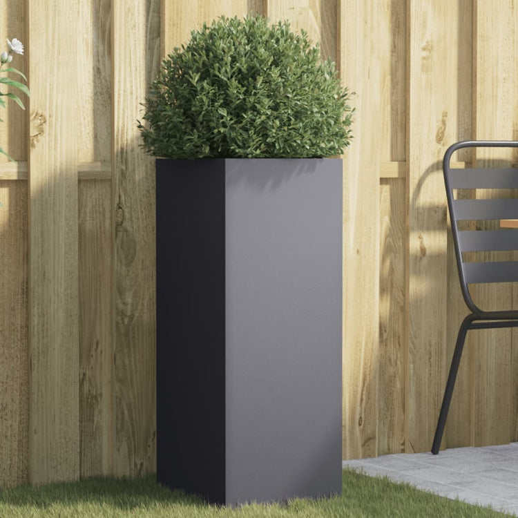 VIDAXL -Planungsbox 32x29x75 cm Stahl Anthrazit -gelenkt