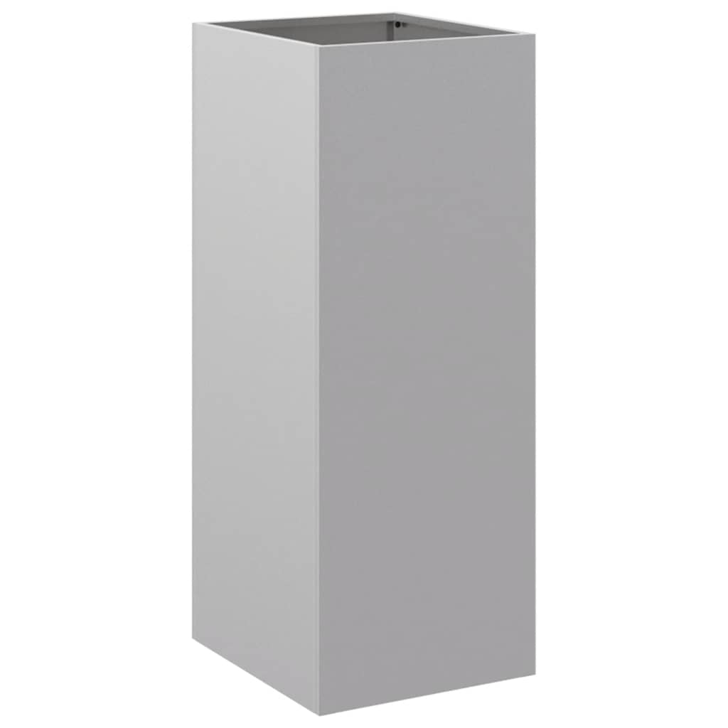 VIDAXL -Pflanzer 32x29x75 cm verzinkter Stahl silberfarben